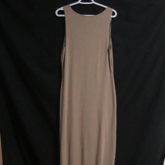 VENUS | large | Beige Sleeveless Maxi Dress | Slit Bottom Side | Preloved - Picture 2 of 14